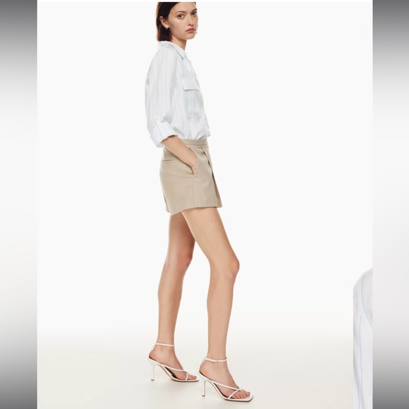 NWT Aritzia Babaton utility Seymour stripe button down shirt - Picture 4 of 13